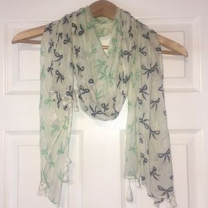 Shear Summer Scarf with Bows